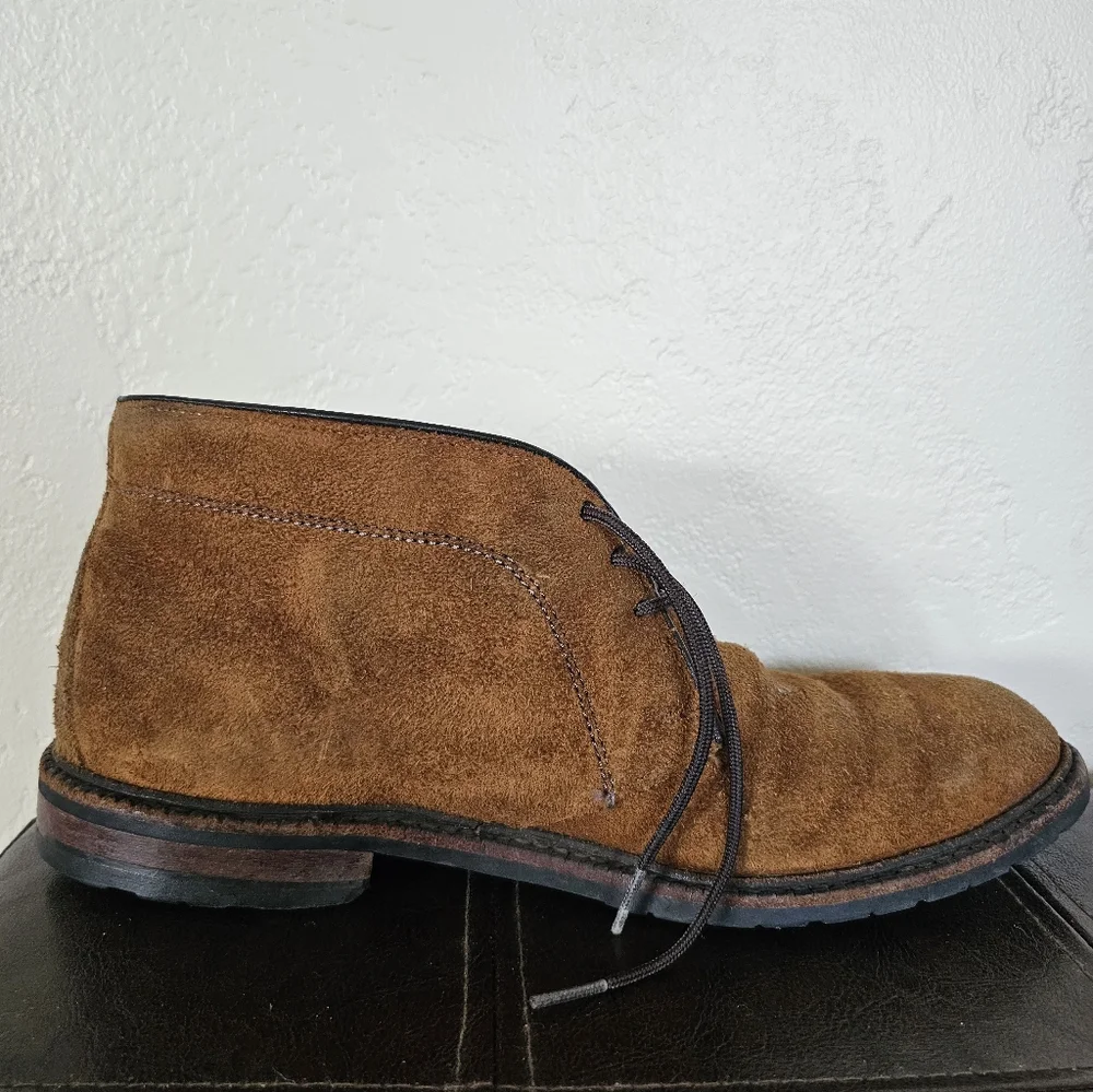 Allen Edmonds Katmai Chestnut Brown‎ Suede Distressed Chukka Boots Sz 8 D